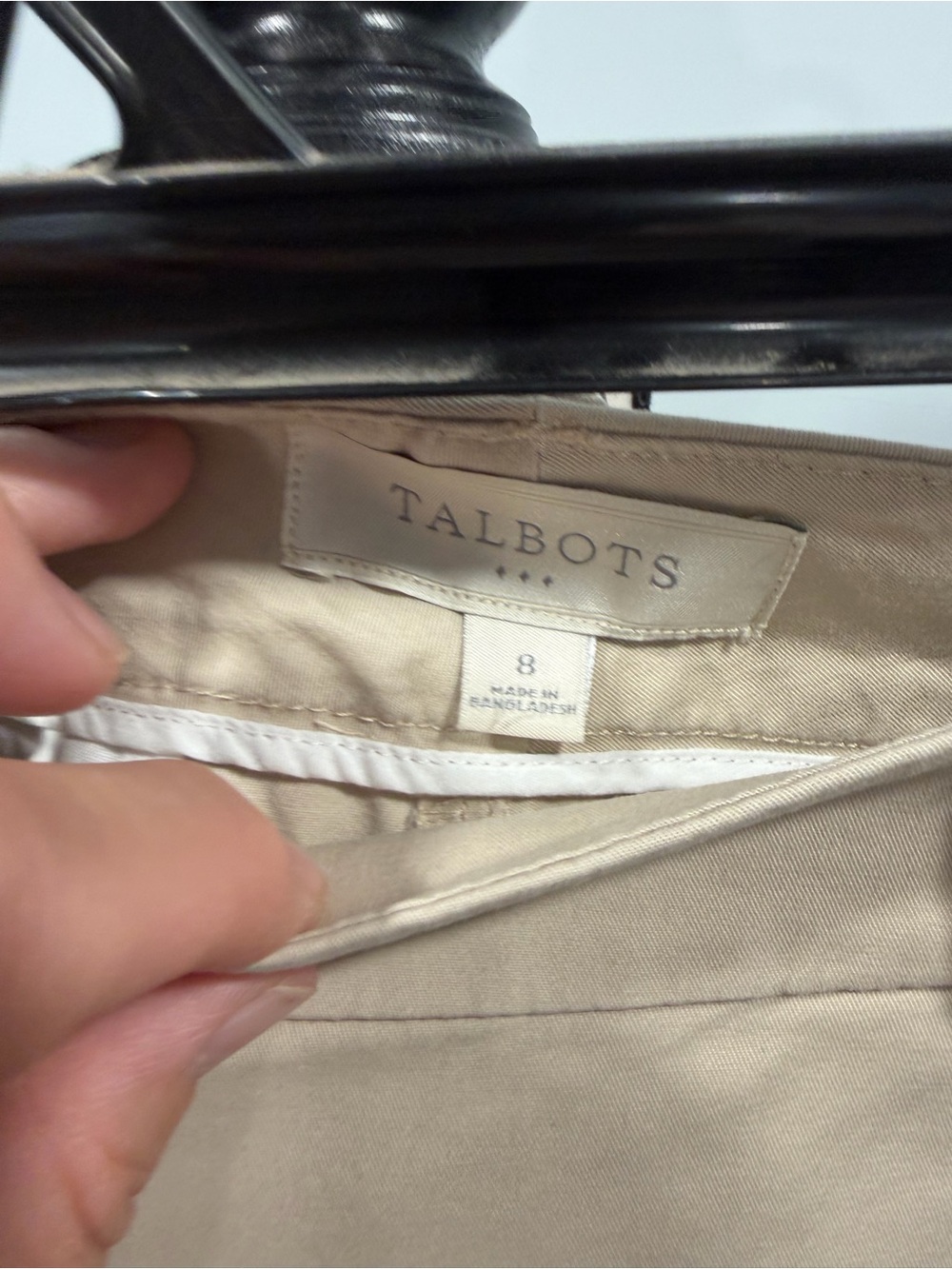 Talbots Khaki Straight Leg Chinos - Light Beige - Picture 3 of 3
